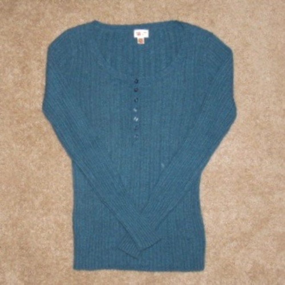 Mossimo Ribbed Deep Teal Sweater